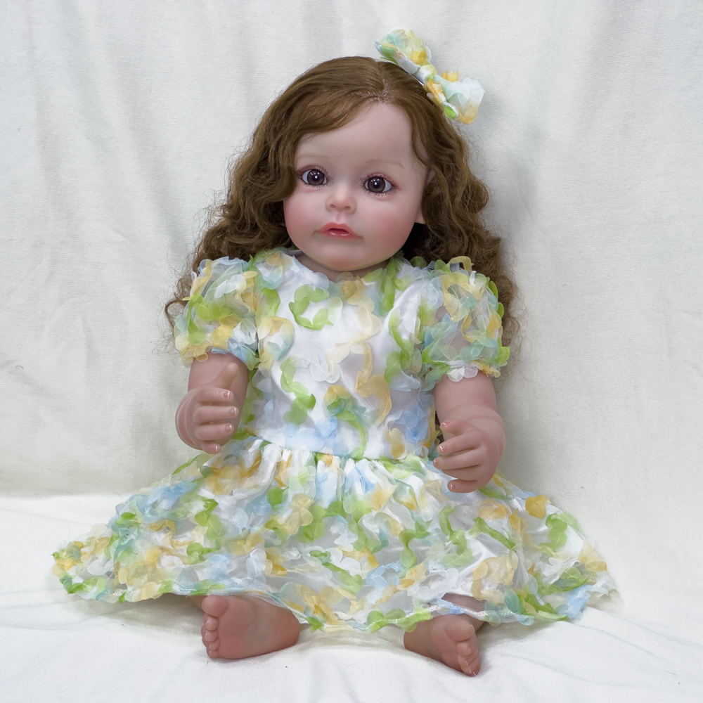 2163 Green Dress Dolls Foto