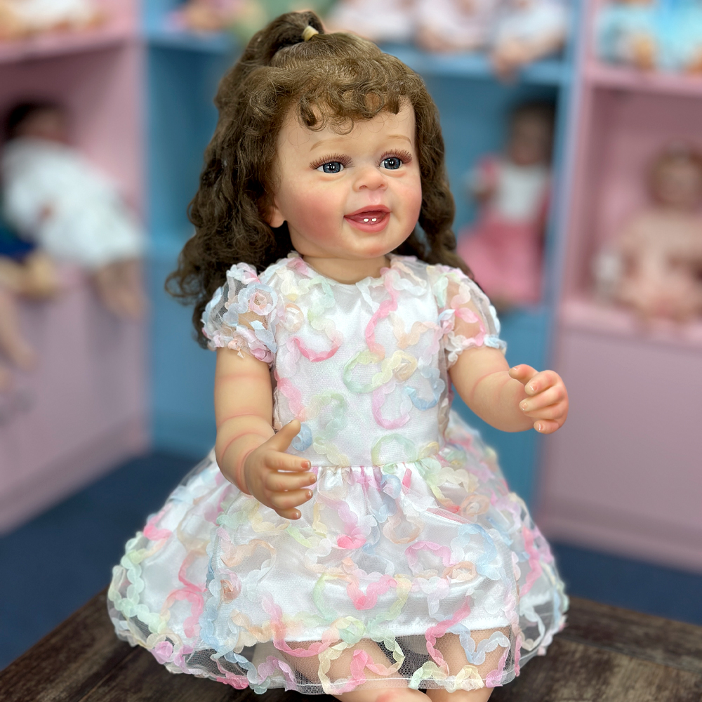 2190 Pink Flower Dress Doll