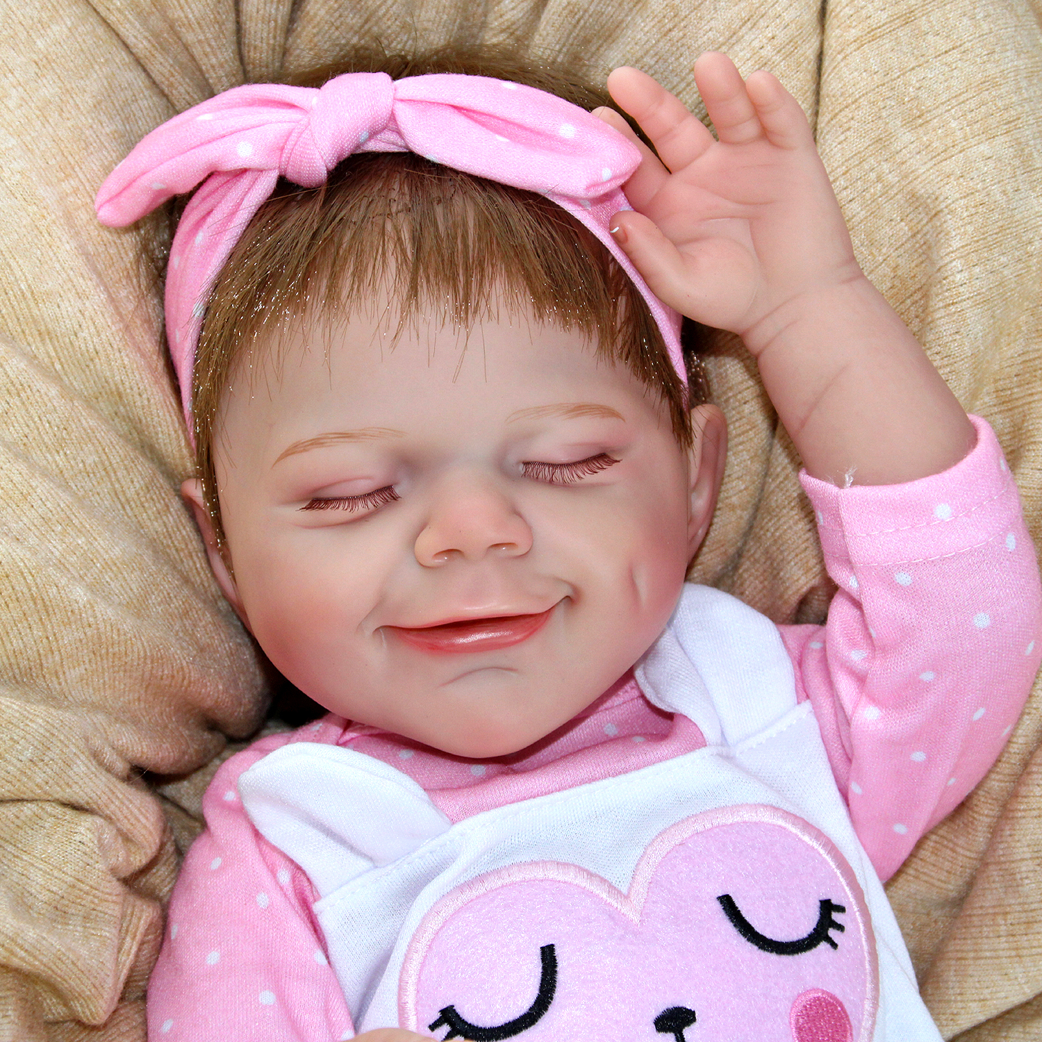 Pink and white rabbit pajamas